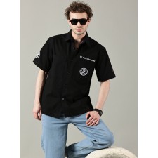 POLOKOŠILE (TRIČKO S LÍMEČKEM) ČERNÉ - ČZ MOTORCYCLES - (UNISEX)